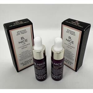 2x Sunday Riley B3 Nice 10% Niacinamide Serum .17oz/5ml Ea Travel Size NIB J230